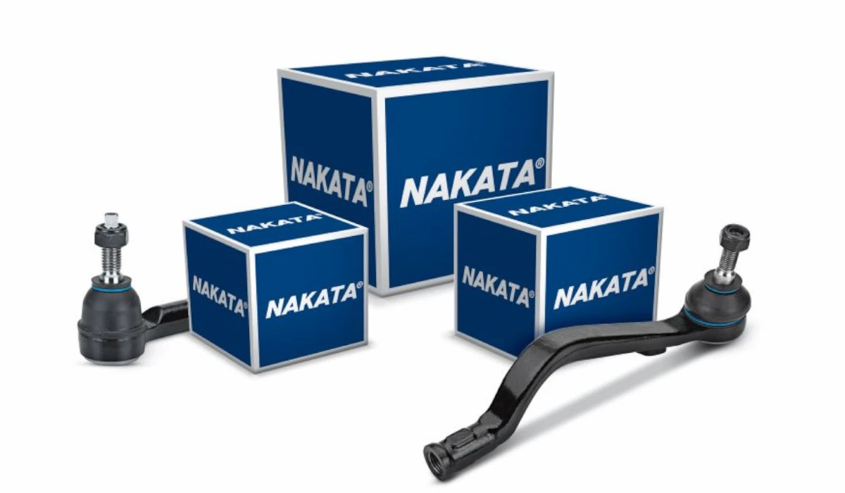 Imagem com várias peças de terminal axial da marca Nakata